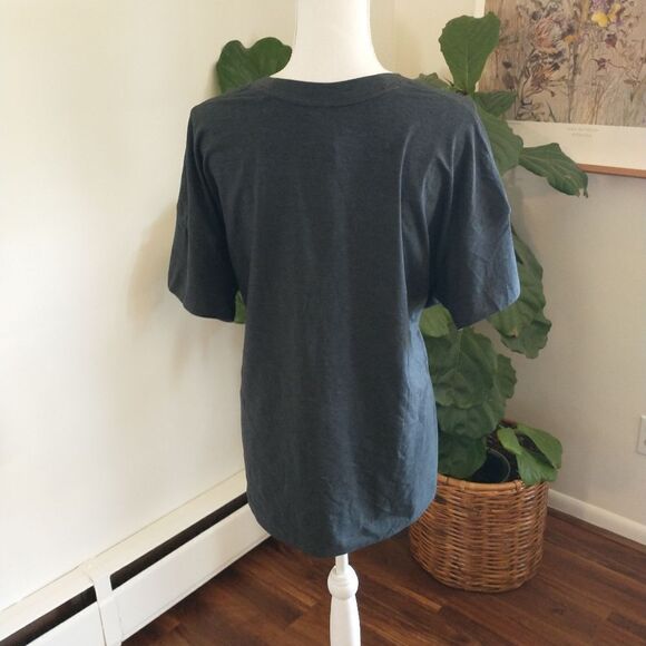 Lululemon Heathered Black Side Tie V-Neck T-Shirt Top 4 - Picture 4 of 4